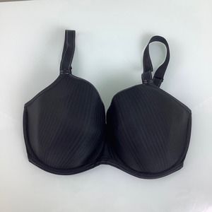 Freya Full Idol coverage Wired Non padded black striped Bra SZ 34I EUC